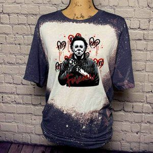 Michael Myers Valentine's Day Chasing After You Forever Graphic Tee